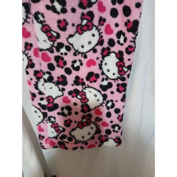 Hello Kitty By Sanrio 2012 Pink Cheetah Print Pajama Pants Medium   Soft - Picture 2 of 9